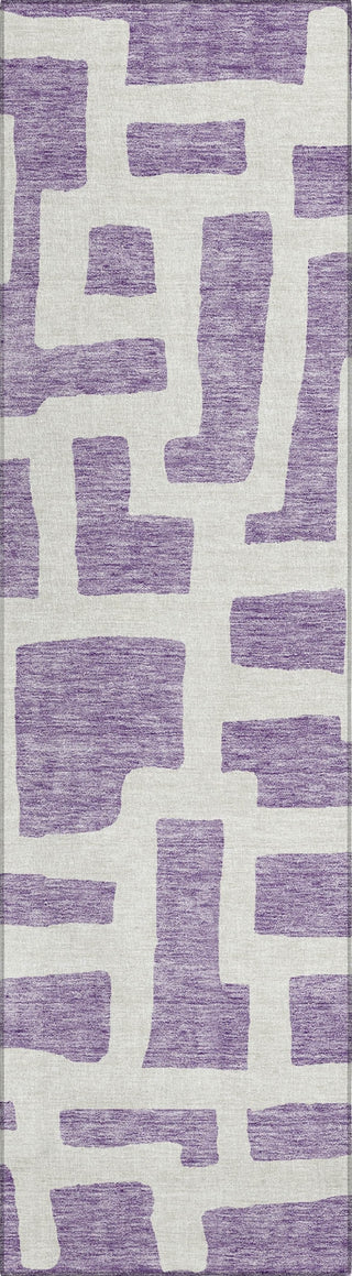 Piper Looms Chantille Lines ACN903 Purple Machine Washable Area Rug Runner Main Image