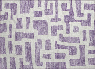 Piper Looms Chantille Lines ACN903 Purple Machine Washable Area Rug Scatter Main Image