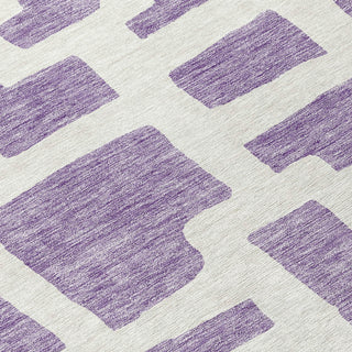 Piper Looms Chantille Lines ACN903 Purple Machine Washable Area Rug Swatch Image