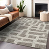 Piper Looms Chantille Lines ACN903 Taupe Machine Washable Area Rug Lifestyle Image Feature