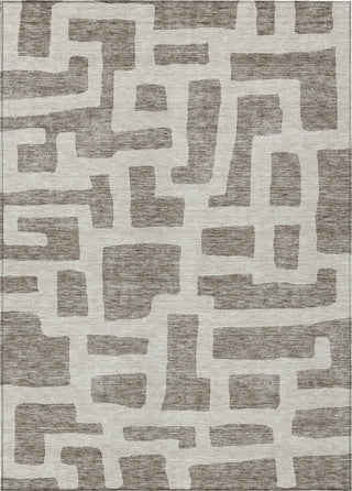 Piper Looms Chantille Lines ACN903 Taupe Machine Washable Area Rug main image