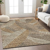 Piper Looms Chantille Floral ACN904 Brown Machine Washable Area Rug Lifestyle Image Feature