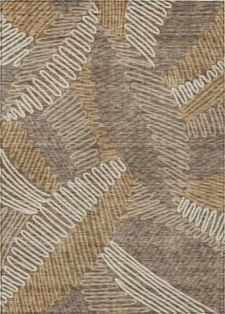 Piper Looms Chantille Floral ACN904 Brown Machine Washable Area Rug main image