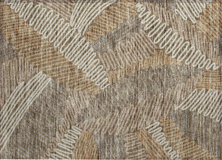 Piper Looms Chantille Floral ACN904 Brown Machine Washable Area Rug Scatter Main Image