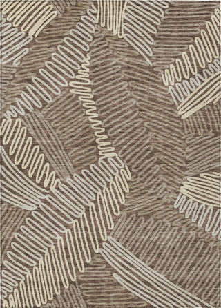 Piper Looms Chantille Floral ACN904 Chocolate Machine Washable Area Rug main image