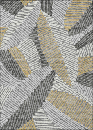 Piper Looms Chantille Floral ACN904 Gray Machine Washable Area Rug main image