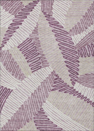 Piper Looms Chantille Floral ACN904 Lavender Machine Washable Area Rug main image