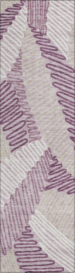 Piper Looms Chantille Floral ACN904 Lavender Machine Washable Area Rug Runner Main Image