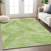 Piper Looms Chantille Floral ACN904 Lime Machine Washable Area Rug Lifestyle Image Feature
