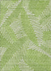 Piper Looms Chantille Floral ACN904 Lime Machine Washable Area Rug main image