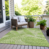 Piper Looms Chantille Floral ACN904 Lime Machine Washable Area Rug Outdoor Lifestyle Image Feature