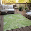 Piper Looms Chantille Floral ACN904 Lime Machine Washable Area Rug Outdoor Lifestyle Image Feature