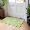 Piper Looms Chantille Floral ACN904 Lime Machine Washable Area Rug Scatter Lifestyle Image Feature