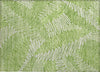 Piper Looms Chantille Floral ACN904 Lime Machine Washable Area Rug Scatter Main Image