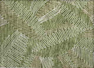 Piper Looms Chantille Floral ACN904 Olive Machine Washable Area Rug Scatter Main Image