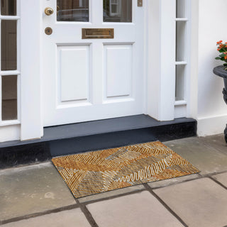 Piper Looms Chantille Floral ACN904 Paprika Machine Washable Area Rug Scatter Outdoor Lifestyle Image Feature