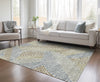 Piper Looms Chantille Floral ACN904 Taupe Machine Washable Area Rug Lifestyle Image Feature