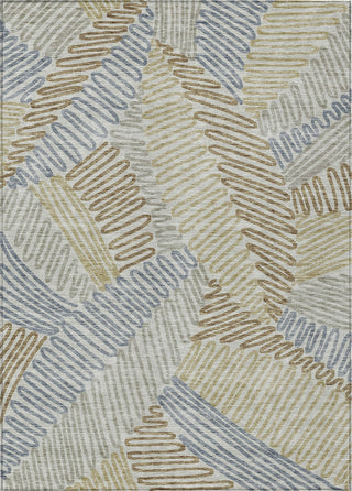 Piper Looms Chantille Floral ACN904 Taupe Machine Washable Area Rug main image