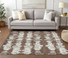 Piper Looms Chantille Stripes ACN905 Brown Machine Washable Area Rug Lifestyle Image Feature