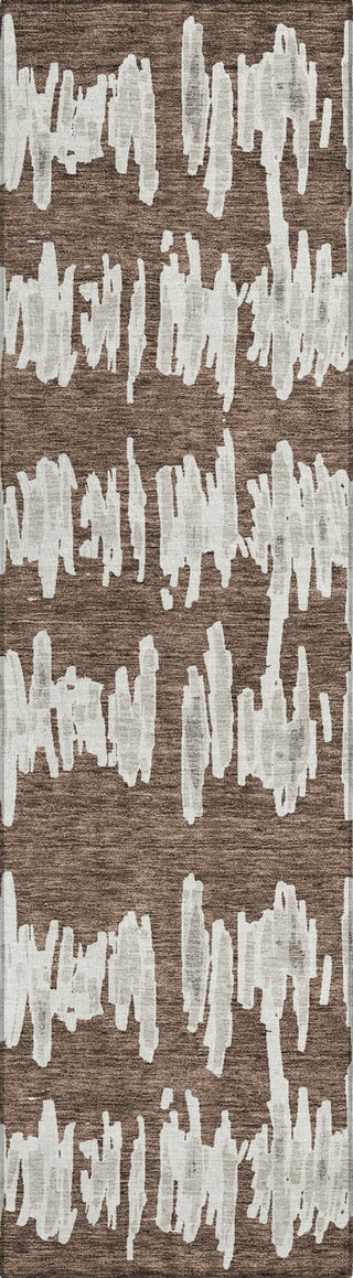 Piper Looms Chantille Stripes ACN905 Brown Machine Washable Area Rug Runner Main Image