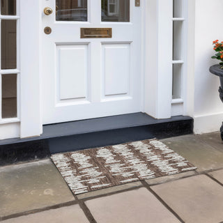 Piper Looms Chantille Stripes ACN905 Brown Machine Washable Area Rug Scatter Outdoor Lifestyle Image Feature