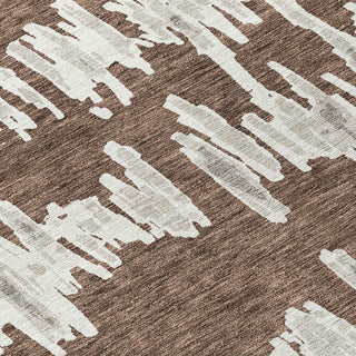 Piper Looms Chantille Stripes ACN905 Brown Machine Washable Area Rug Swatch Image