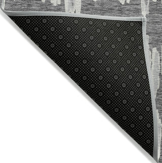 Piper Looms Chantille Stripes ACN905 Gray Machine Washable Area Rug Backing Image