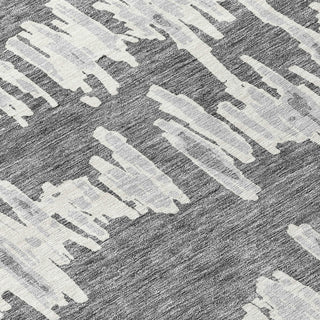 Piper Looms Chantille Stripes ACN905 Gray Machine Washable Area Rug Swatch Image