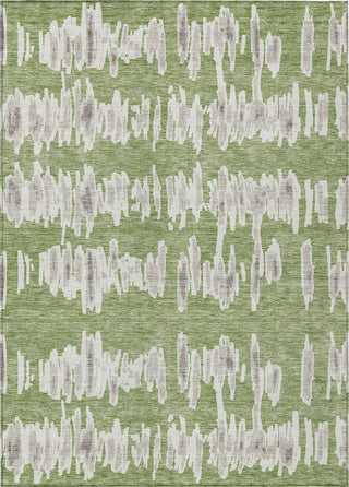 Piper Looms Chantille Stripes ACN905 Green Machine Washable Area Rug main image