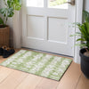 Piper Looms Chantille Stripes ACN905 Green Machine Washable Area Rug Scatter Lifestyle Image Feature