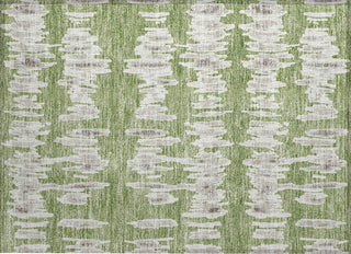 Piper Looms Chantille Stripes ACN905 Green Machine Washable Area Rug Scatter Main Image