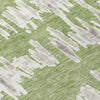 Piper Looms Chantille Stripes ACN905 Green Machine Washable Area Rug Swatch Image