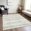 Piper Looms Chantille Stripes ACN905 Ivory Machine Washable Area Rug Lifestyle Image Feature