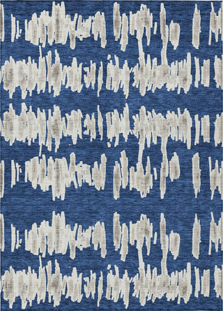 Piper Looms Chantille Stripes ACN905 Navy Machine Washable Area Rug main image