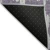 Piper Looms Chantille Stripes ACN905 Purple Machine Washable Area Rug Backing Image