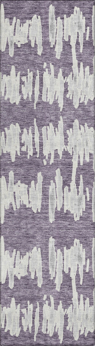 Piper Looms Chantille Stripes ACN905 Purple Machine Washable Area Rug Runner Main Image