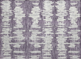 Piper Looms Chantille Stripes ACN905 Purple Machine Washable Area Rug Scatter Main Image