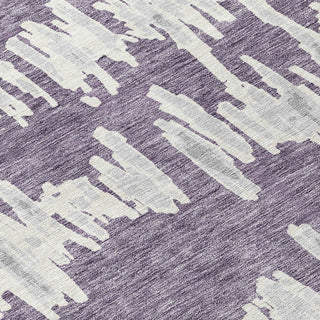 Piper Looms Chantille Stripes ACN905 Purple Machine Washable Area Rug Swatch Image