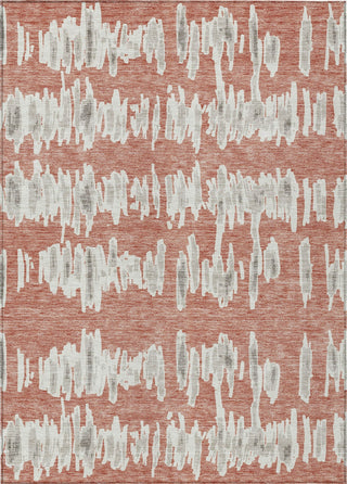 Piper Looms Chantille Stripes ACN905 Salmon Machine Washable Area Rug main image