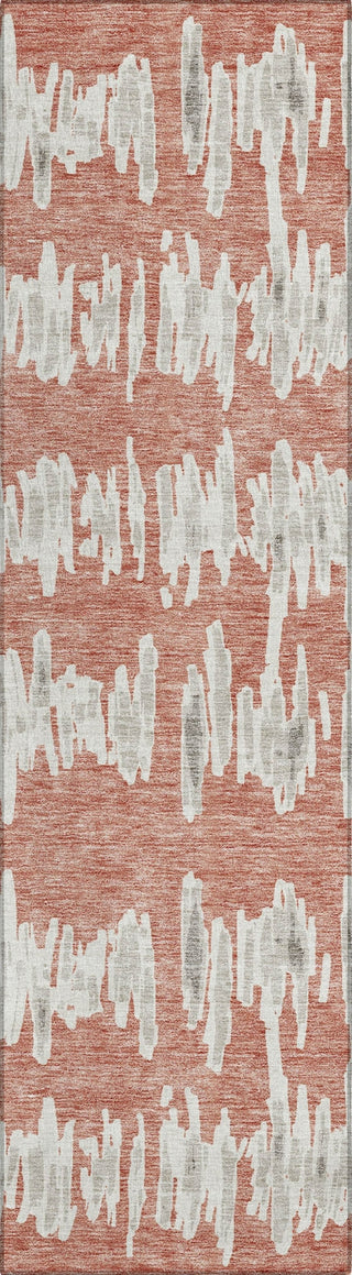 Piper Looms Chantille Stripes ACN905 Salmon Machine Washable Area Rug Runner Main Image