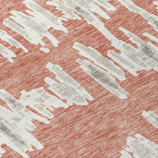 Piper Looms Chantille Stripes ACN905 Salmon Machine Washable Area Rug Swatch Image