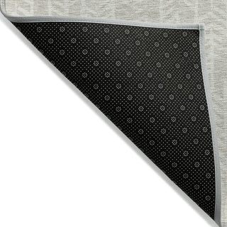 Piper Looms Chantille Arrows ACN906 Beige Machine Washable Area Rug Backing Image