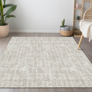 Piper Looms Chantille Arrows ACN906 Beige Machine Washable Area Rug Lifestyle Image Feature