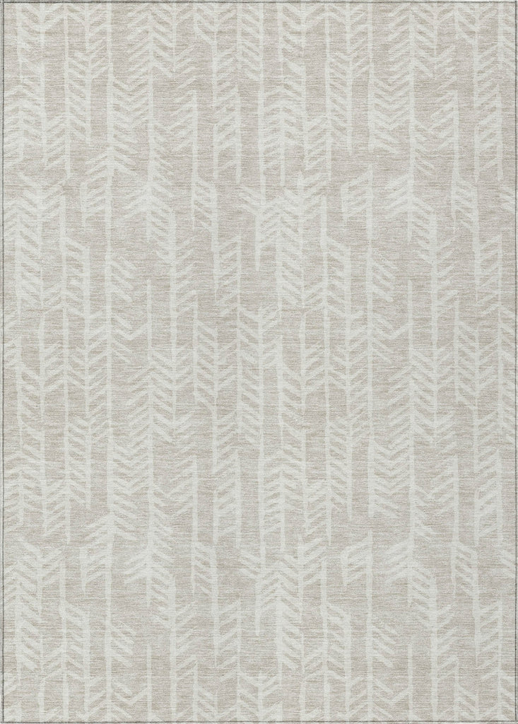 Piper Looms Chantille Arrows ACN906 Beige Machine Washable Area Rug main image