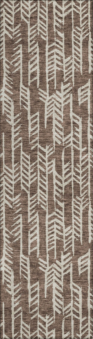 Piper Looms Chantille Arrows ACN906 Brown Machine Washable Area Rug Runner Main Image