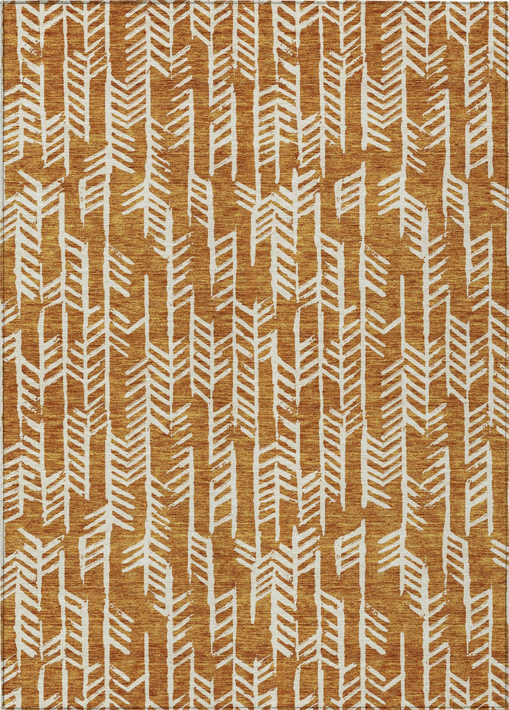 Piper Looms Chantille Arrows ACN906 Copper Machine Washable Area Rug main image