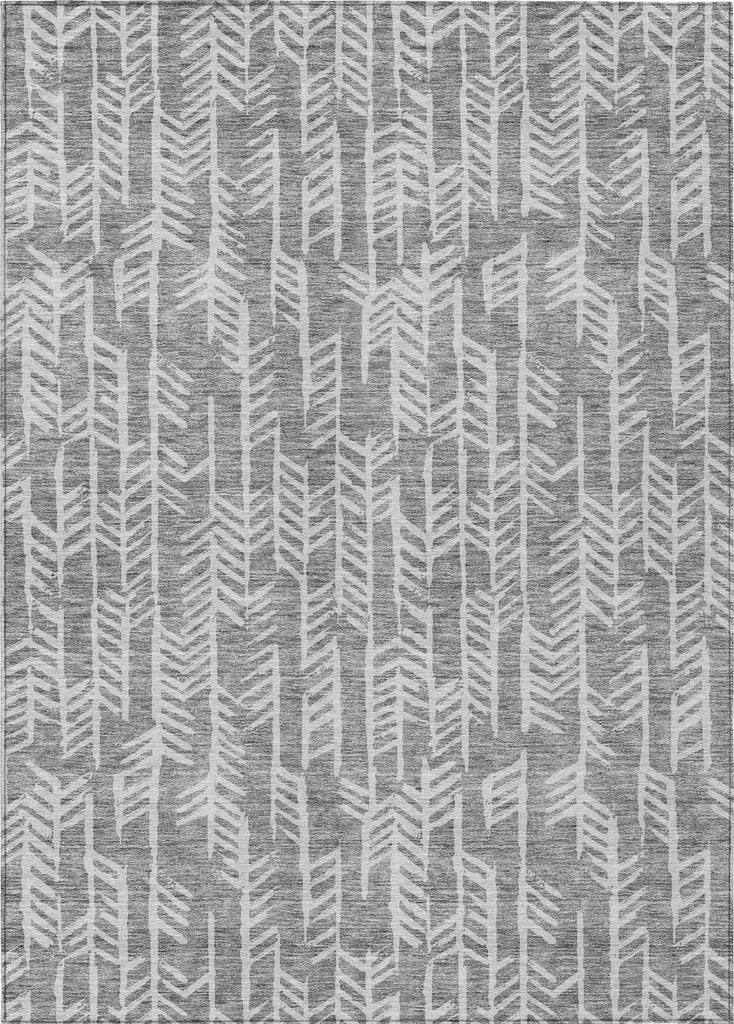 Piper Looms Chantille Arrows ACN906 Gray Machine Washable Area Rug main image