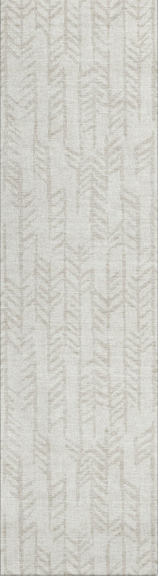 Piper Looms Chantille Arrows ACN906 Ivory Machine Washable Area Rug Runner Main Image