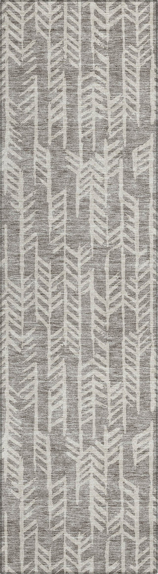 Piper Looms Chantille Arrows ACN906 Taupe Machine Washable Area Rug Runner Main Image