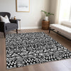 Piper Looms Chantille Southwest ACN907 Black Machine Washable Area Rug Lifestyle Image Feature